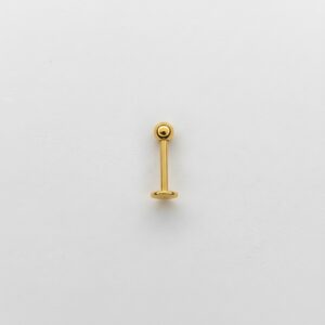 Labret básico dorado de acero quirúrgico 1.2mm