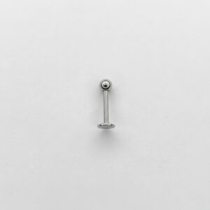 Labret básico plateado de acero quirúrgico 1.2mm