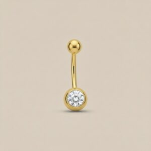 Moon dorado con strass