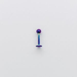 Labret básico tornasol de acero quirúrgico 1.2mm