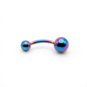 piercing moon tornasol básico para ombligo de acero quirúrgico