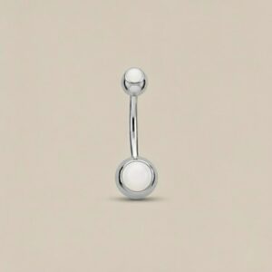 Moon plateado con doble strass opalina