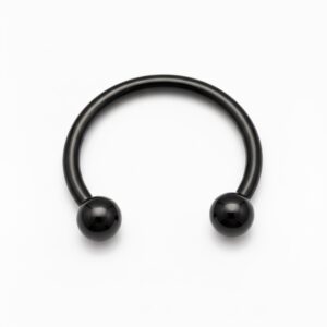 bull negro de acero quirúrgico