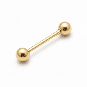 Barra básica dorada para lengua