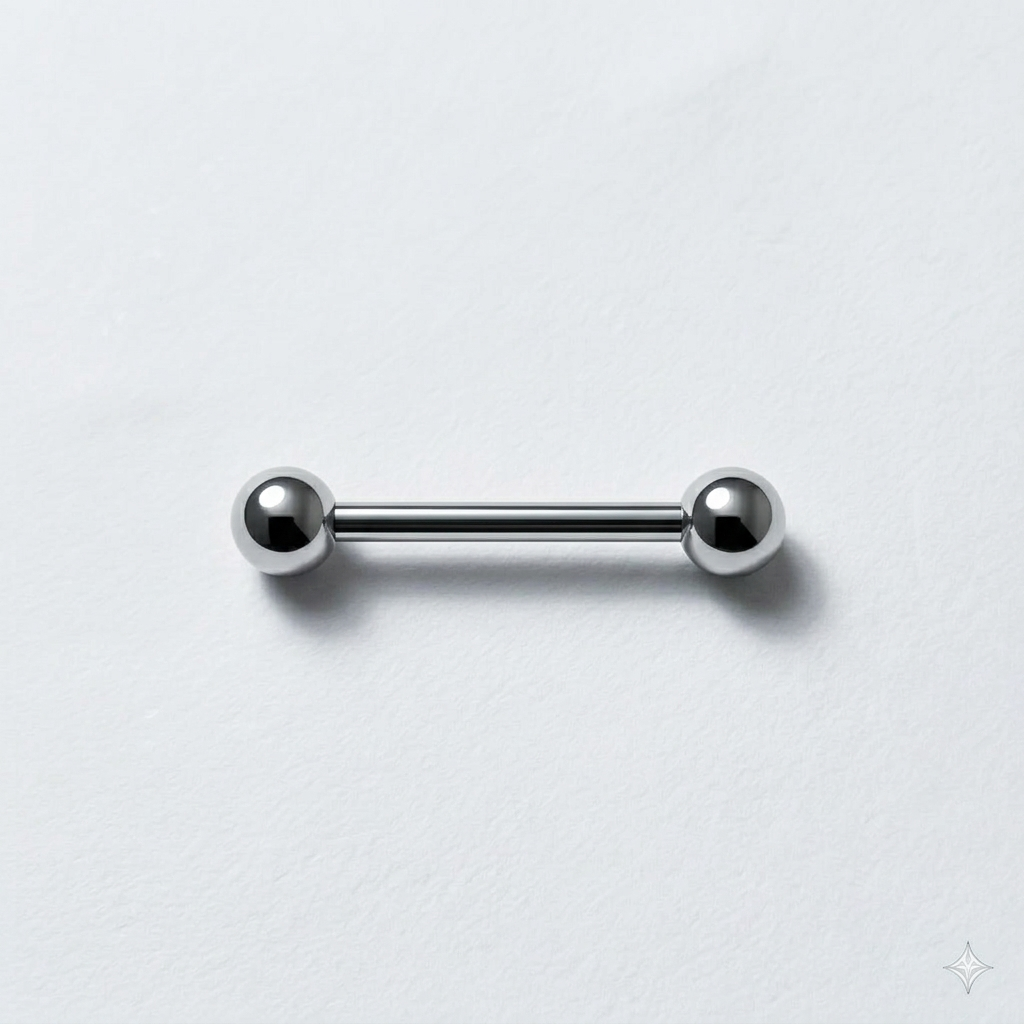 barra nipple básica para piercing nipple de acero quirurgico