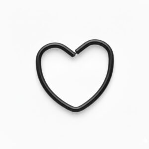 sinfín corazón negro