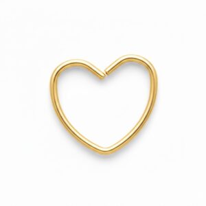 sinfín corazón dorado