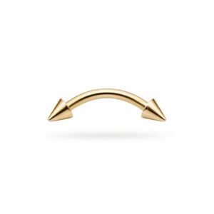 Eyebrow dorado con picos