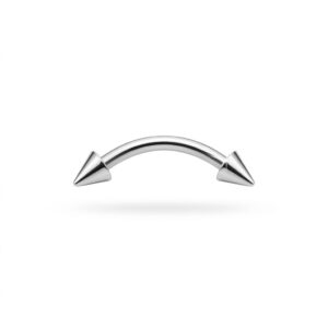 Eyebrow plateado con picos