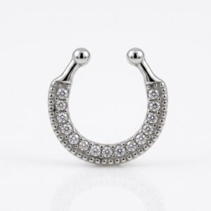 Falso septum herradura con strass