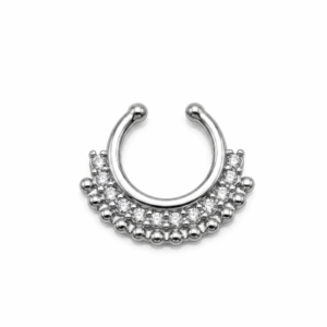 Falso septum con strass