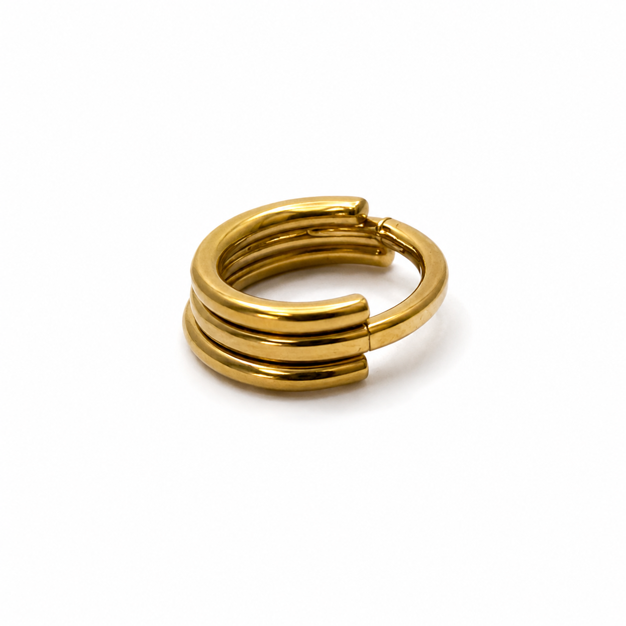 Clicker dorado triple anillo
