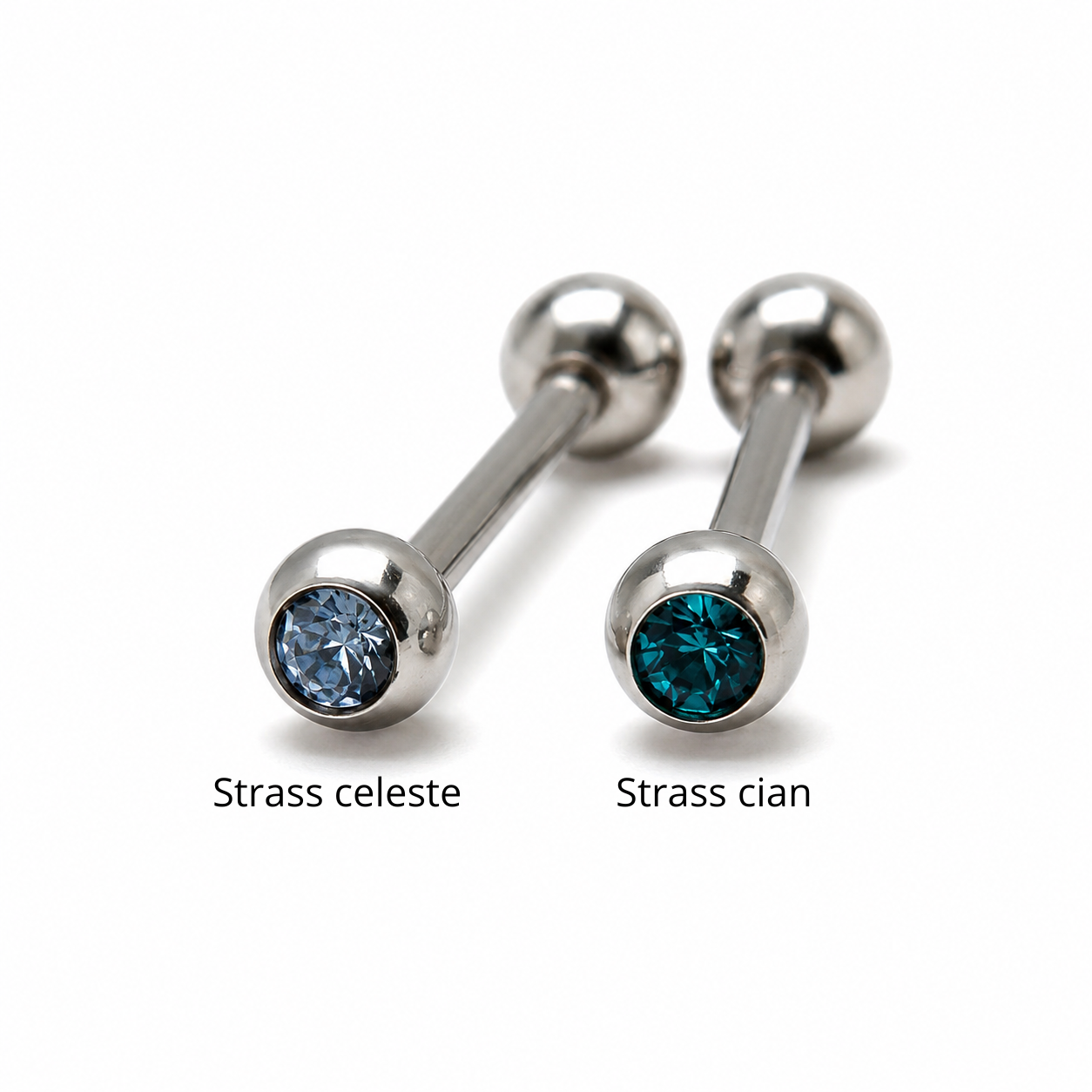 Barra para lengua mini strass - Image 3