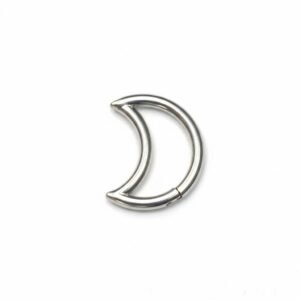 Clicker plateado luna lisa