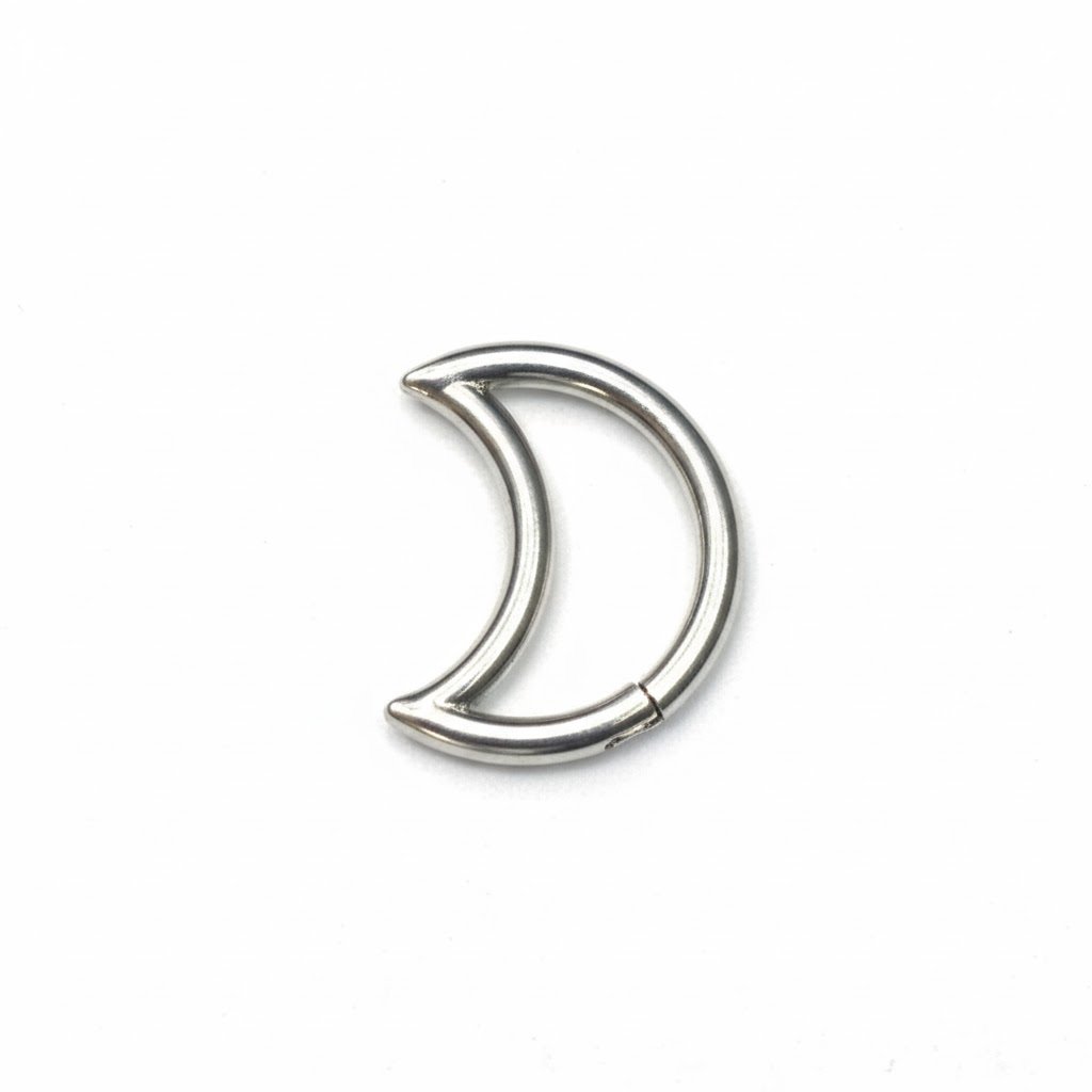 Clicker plateado luna lisa