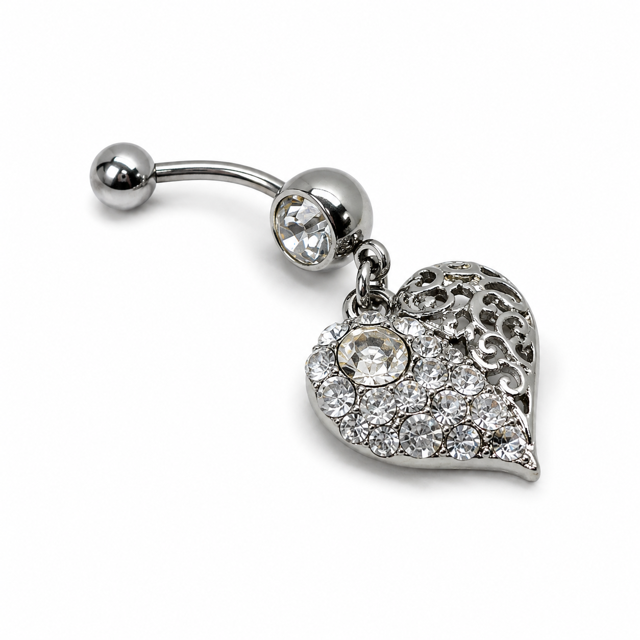 Moon CORAZÓN strass colgante