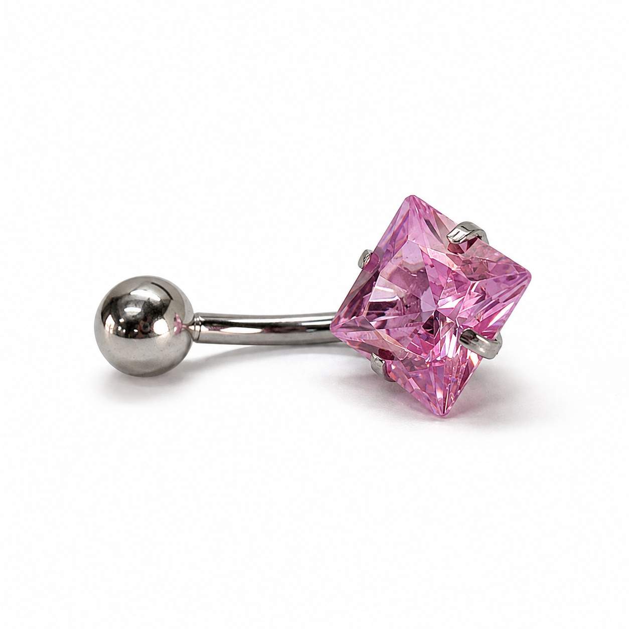 Moon rombo engarzado rosado