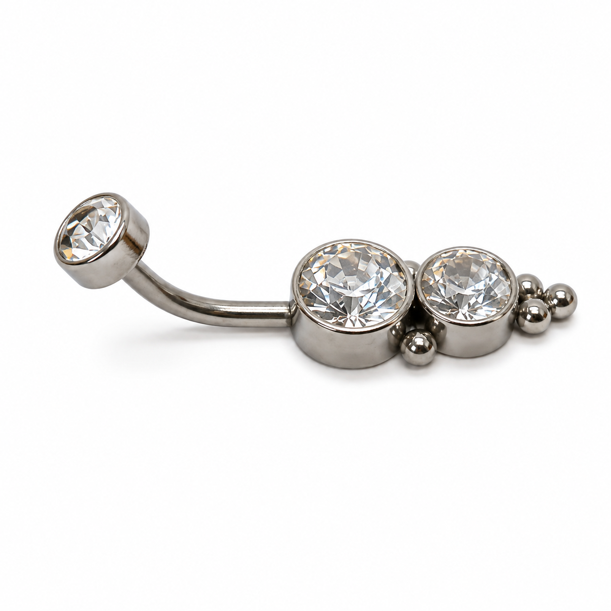 Moon plateado doble strass