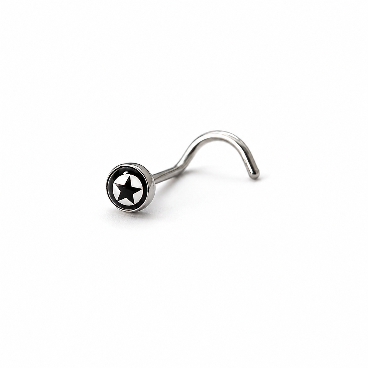 Nostril plateado diseño ESTRELLA