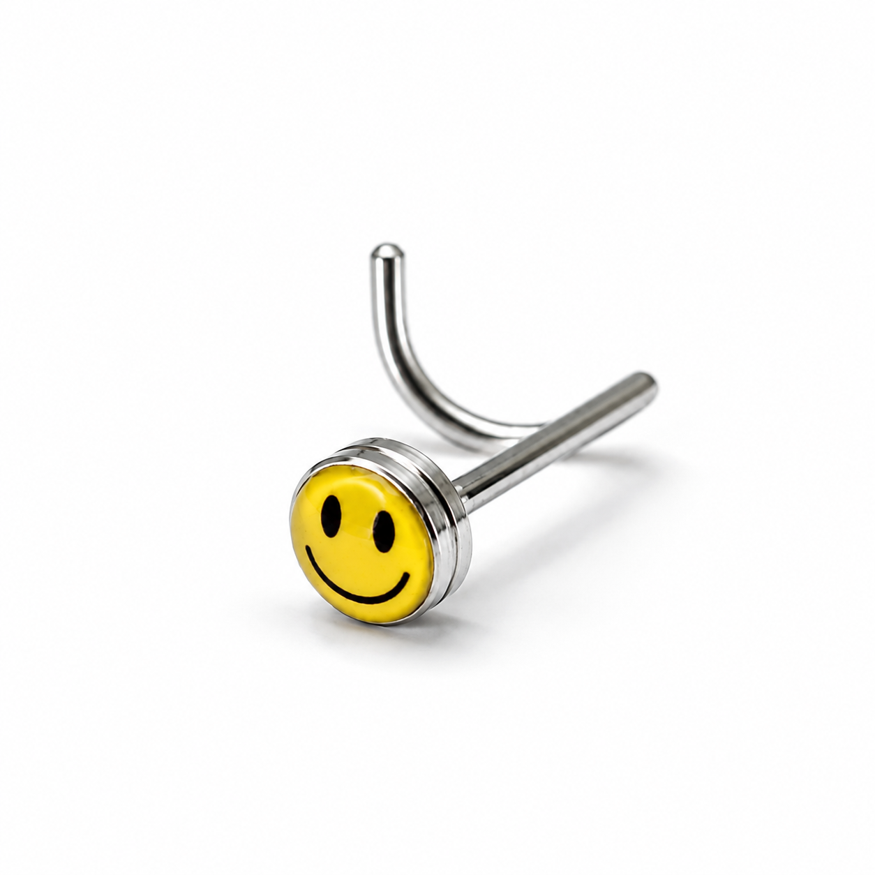 Nostril plateado diseño SMILE