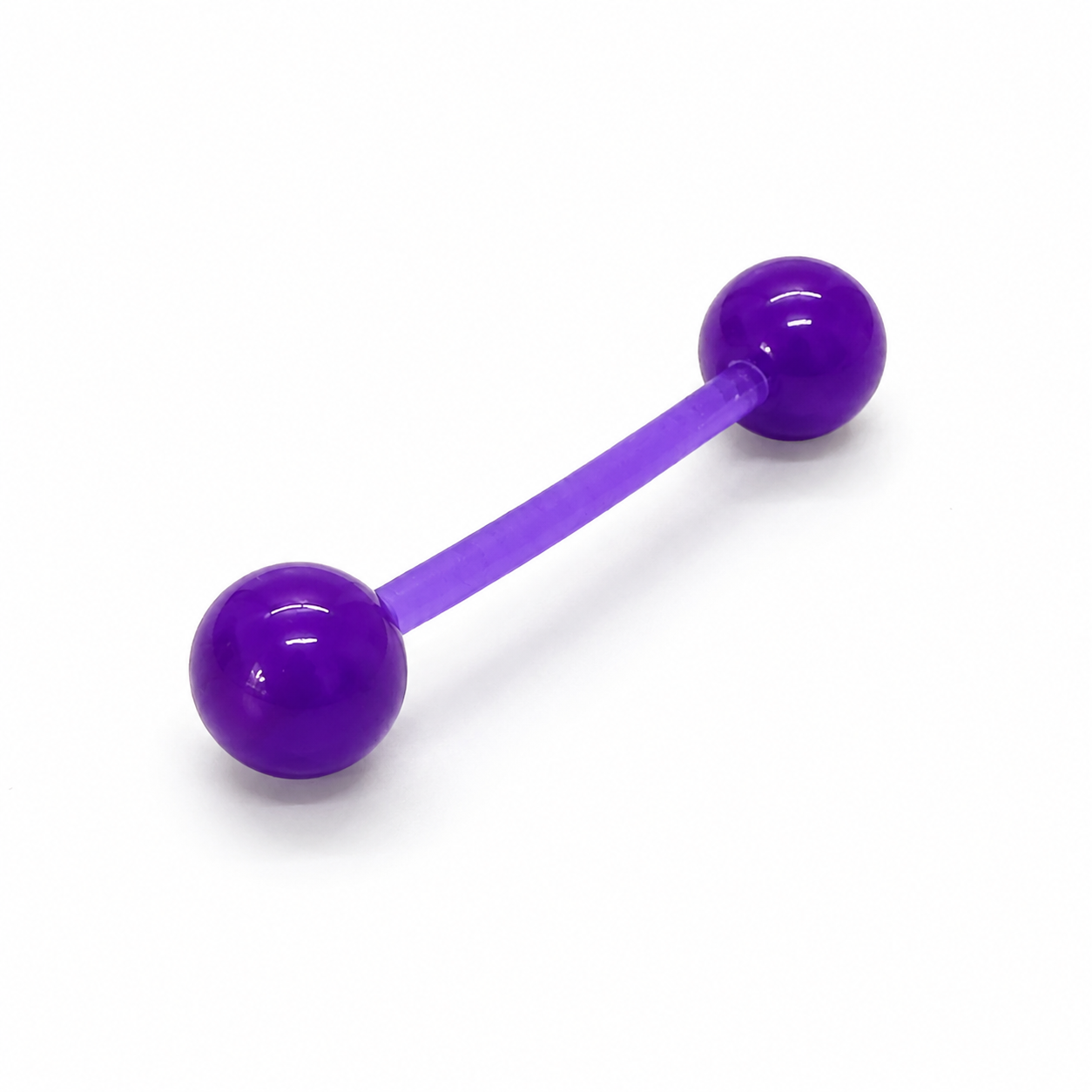 Barra para lengua de silicona violeta