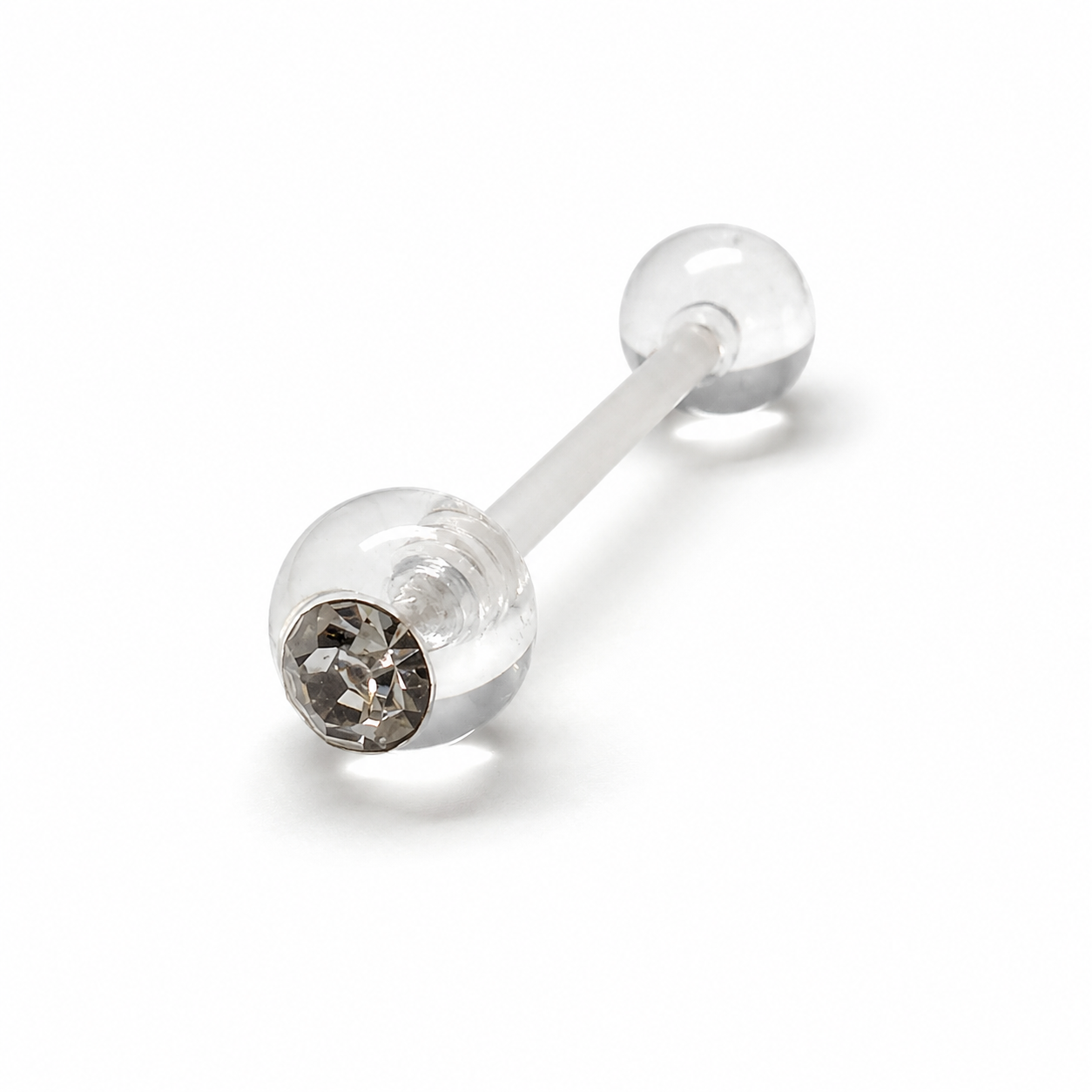 Barra para lengua silicona con strass